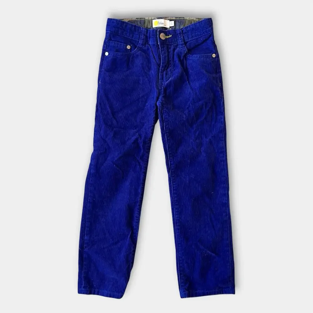 Mini Boden Cozy Corduroy Trousers Pants Blue 6